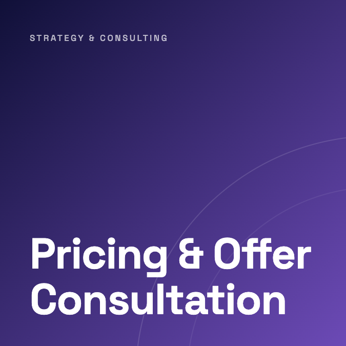 Pricing & Offer Consultation