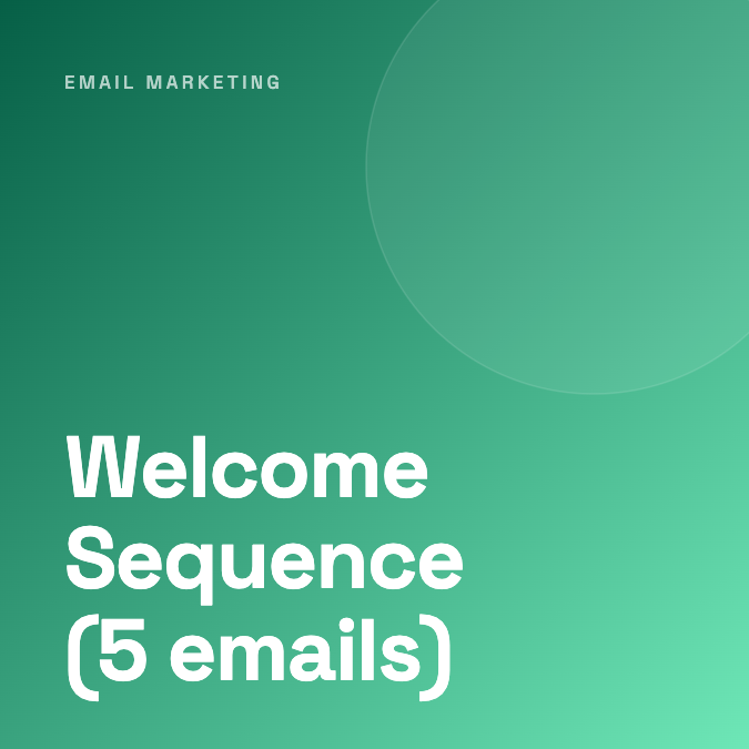 Welcome Sequence (5 emails)