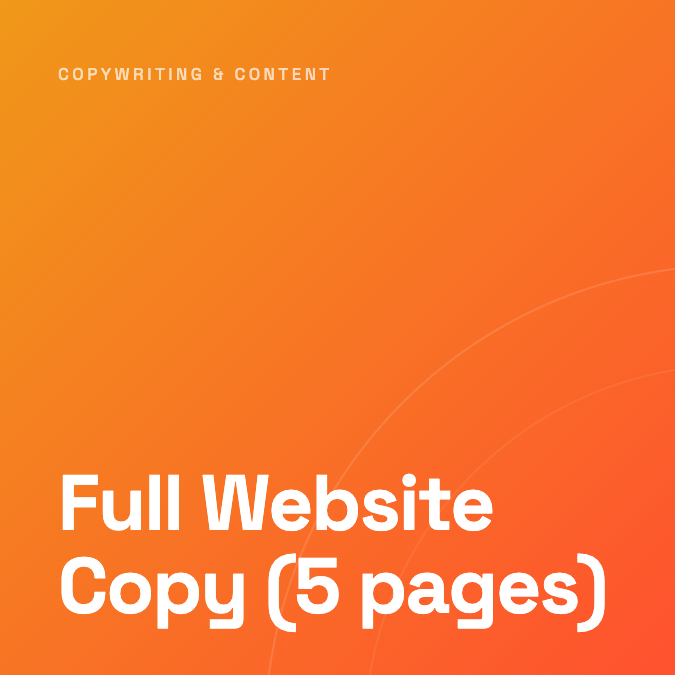 Full Website Copy (5 pages)